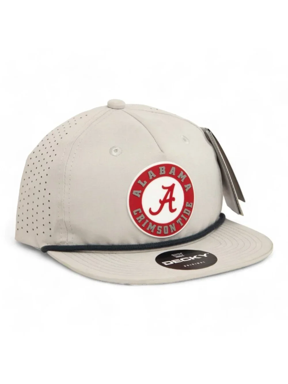 Alabama Crimson Tide 3D Perforated Rope Hat- Grey/ Charcoal